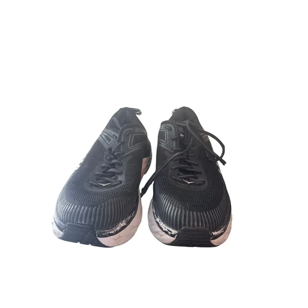 Hoka One One Bondi 7 running shoes in a black and white colorway Us 8.5 - Picture 2 of 7